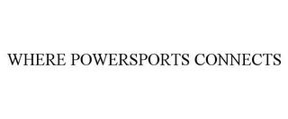 WHERE POWERSPORTS CONNECTS trademark