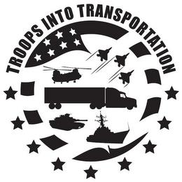 TROOPS INTO TRANSPORTATION trademark