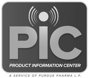 PIC PRODUCT INFORMATION CENTER A SERVICE OF PURDUE PHARMA L.P. trademark