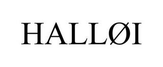 HALLØI trademark