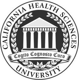 CALIFORNIA HEALTH SCIENCES UNIVERSITY COGITO COGNOSCO CURO trademark