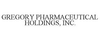 GREGORY PHARMACEUTICAL HOLDINGS, INC. trademark