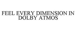 FEEL EVERY DIMENSION IN DOLBY ATMOS trademark