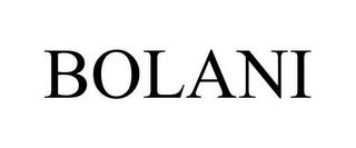 BOLANI trademark