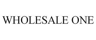 WHOLESALE ONE trademark