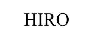 HIRO trademark