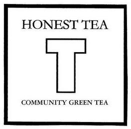 HONEST TEA T COMMUNITY GREEN TEA trademark