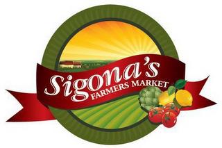 SIGONA'S FARMERS MARKET trademark