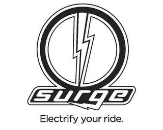 SURGE ELECTRIFY YOUR RIDE. trademark