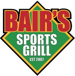 BAIR'S SPORTS GRILL EST 2007 trademark