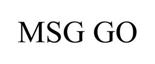 MSG GO trademark