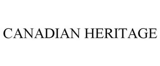 CANADIAN HERITAGE trademark