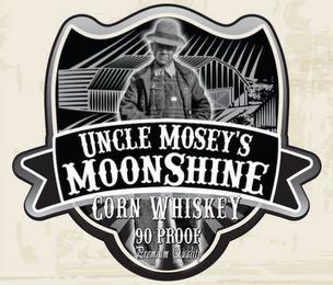 UNCLE MOSEY'S MOONSHINE CORN WHISKEY 90 PROOF PREMIUM QUALITY trademark