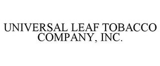 UNIVERSAL LEAF TOBACCO COMPANY, INC. trademark