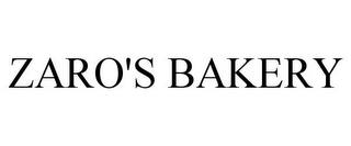 ZARO'S BAKERY trademark