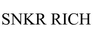 SNKR RICH trademark