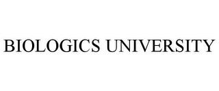 BIOLOGICS UNIVERSITY trademark