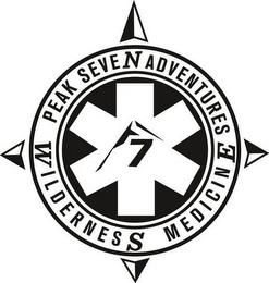 PEAK SEVEN ADVENTURES WILDERNESS MEDICINE 7 trademark