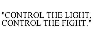 "CONTROL THE LIGHT, CONTROL THE FIGHT." trademark