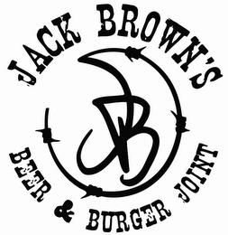 JACK BROWN'S BEER & BURGER JOINT J B trademark