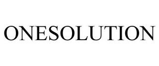 ONESOLUTION trademark