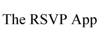 THE RSVP APP trademark