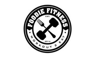 FOODIE FITNESS WORKOUT 2 EAT EST. 2014 trademark