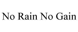 NO RAIN NO GAIN trademark