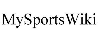 MYSPORTSWIKI trademark