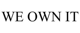 WE OWN IT trademark