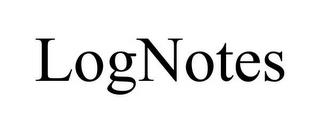 LOGNOTES trademark