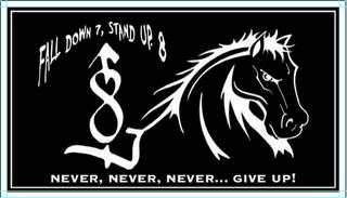 FALL DOWN 7, STAND UP. 8 NEVER, NEVER, NEVER... GIVE UP! 8 trademark