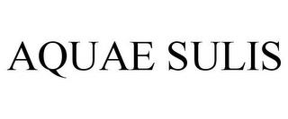 AQUAE SULIS trademark