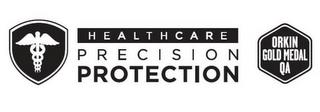 HEALTHCARE PRECISION PROTECTION ORKIN GOLD MEDAL QA trademark