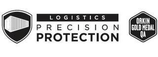 LOGISTICS PRECISION PROTECTION ORKIN GOLD MEDAL QA trademark