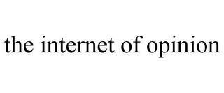 THE INTERNET OF OPINION trademark