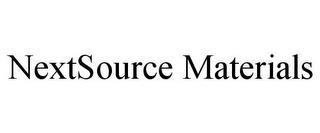 NEXTSOURCE MATERIALS trademark