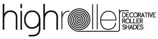 HIGHROLLER DECORATIVE ROLLER SHADES trademark