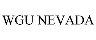 WGU NEVADA trademark