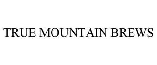 TRUE MOUNTAIN BREWS trademark