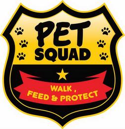 PET SQUAD WALK FEED & PROTECT trademark