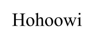 HOHOOWI trademark