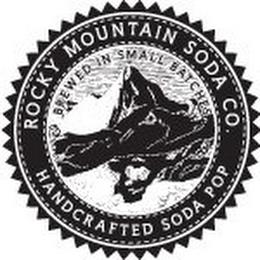 ROCKY MOUNTAIN SODA CO. HANDCRAFTED SODA POP BREWED IN SMALL BATCHES trademark