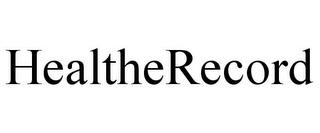 HEALTHERECORD trademark