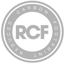 RCF REDUCED CARBON FOOTPRINT trademark