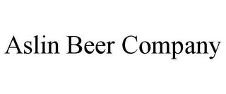 ASLIN BEER COMPANY trademark