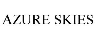 AZURE SKIES trademark