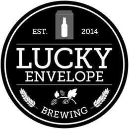 LUCKY ENVELOPE BREWING EST 2014 trademark