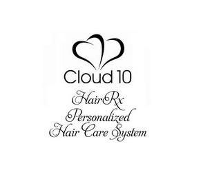 CLOUD 10 HAIRRX PERSONALIZED HAIR CARE SYSTEM trademark