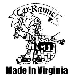 CER-RAMIC CTI MADE IN VIRGINIA trademark